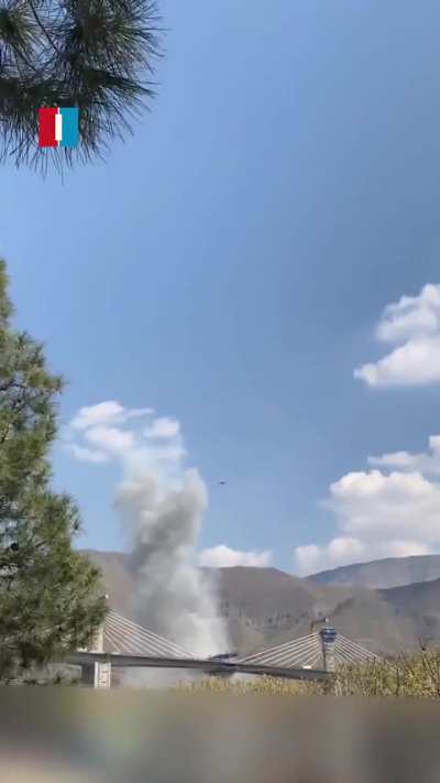 Airstrike destroyed B1 highway bridge connecting Tehran-Karaj, Iran