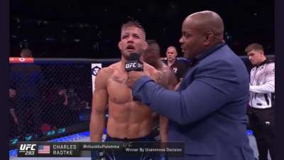 UFC fighter Charles Radtke curses out Australian crowd with homophobic slur in post fight interview