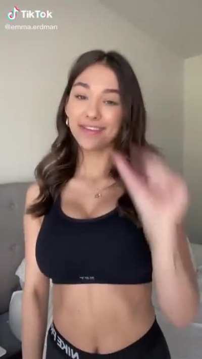 Bouncy brunette