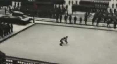 The Iron Lotus was so controversial it was only performed in North Korea. Kim Jong-Il had the pair attempt it in front of a large army and audience only to see the pair fail. The partner cut off the thrown partner's head with his skate when he performed h