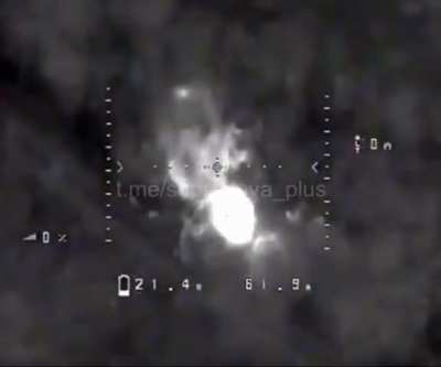 Ukrainian heavy drone bomber targets Russian infantry near Verbove, Autumn 2023