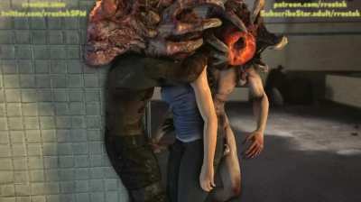 Jill ambushed by ne-alpha parasite infected zombies (Rrostek)