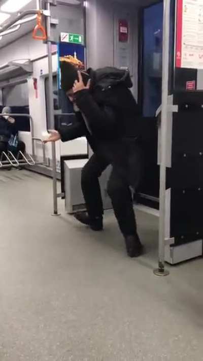 on the metro
