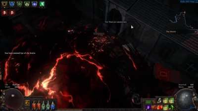 Reminder to Hardcore players, don't move after entering Sirus' arena for at least a few seconds.
