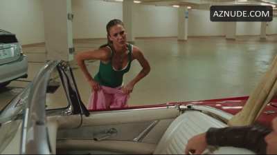 Jessica Alba embarrassed after her panties are exposed in Good Luck Chuck (2007)