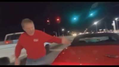 Corvette guy claims biker hit him.. 🤦‍♂️