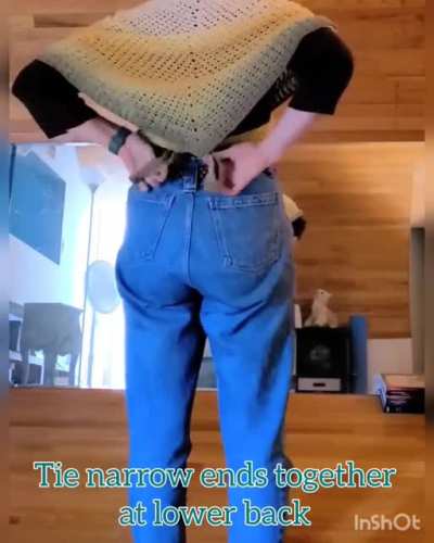 How to tie a shawl