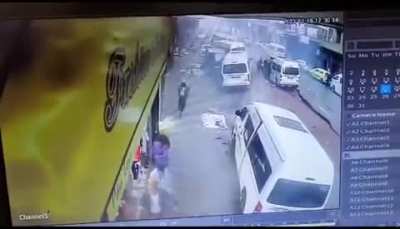 The moment of a Gas Explosion Johannesburg South Africa