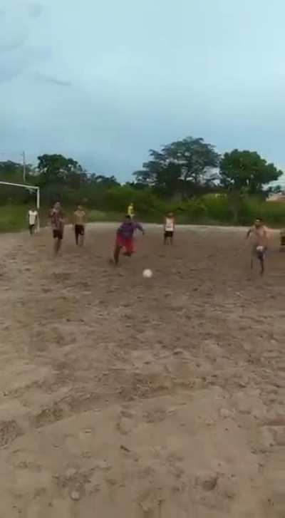 Kicking the ball
