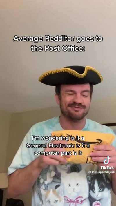 Average redditor goes to the Post Office