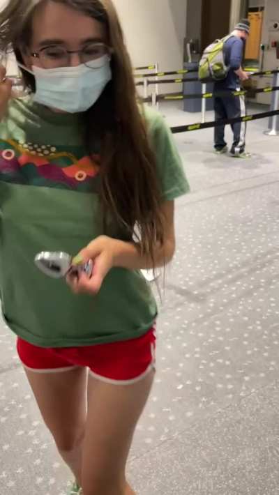 Airport security approached me after this & asked to hold my plug, they still let me board my flight, wish I got to fuck them