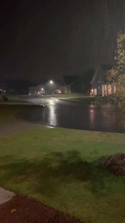 A small front rolled in this evening.