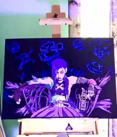 My Jinx UV Painting!