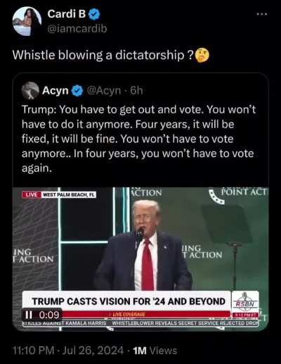 So, no voting after 4 years, and he's not Christian? Am I hearing this correctly?