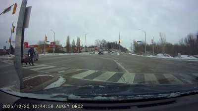 Lucky Pedestrian