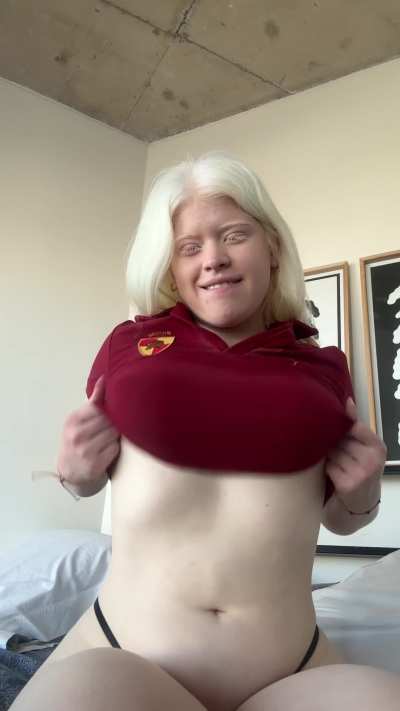 Do you like huge albino tits?