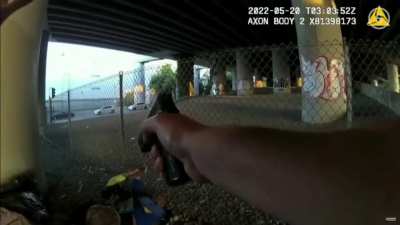 2 Homeless Men Are Wrestling Over a Knife -- When One Attempted to Stab the Other, Cops Fatally Shoots Both of Them.
