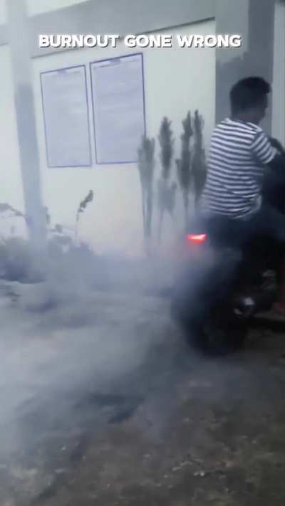 WCGW if I perform a burnout carelessly