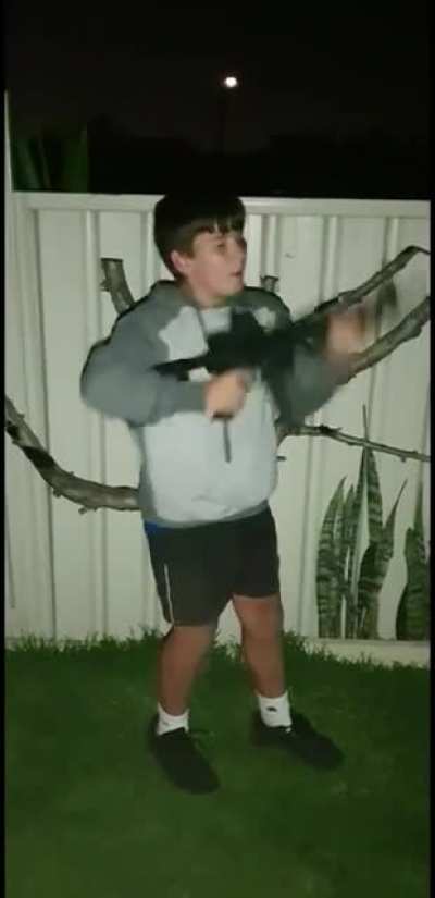 My birthday party got a little out of hand- Shooting people with a gel blaster...
