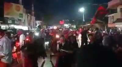 Celebration | Communist party lead LDF emerges victorious in local self goverment elections Kerala, India