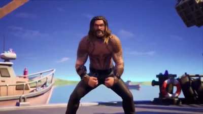 I invited Aquaman, HE SAID YES! So I said can you put on a shirt he said...