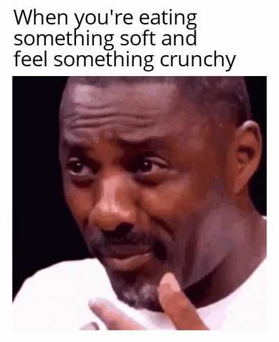 Now the whole meal is ruined man