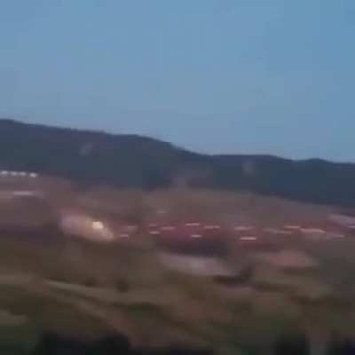 Bunch Of Helicopters Shooting A Target