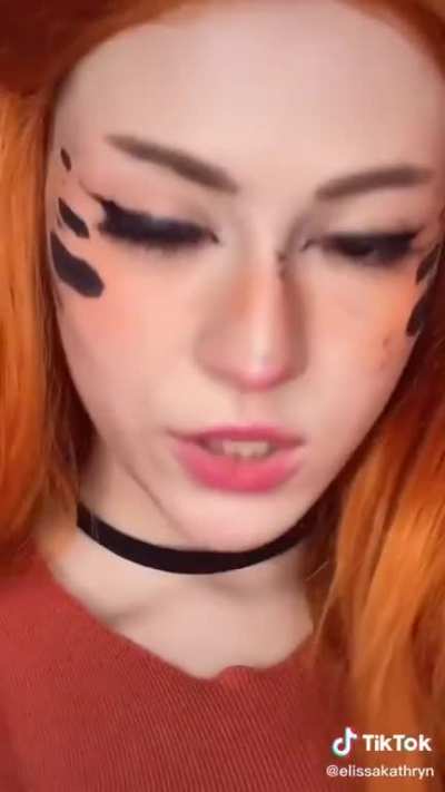 You’re seeing it right. Someone literally dressed up as slutty Garfield.