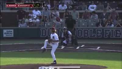 [Highlight] Mississippi State freshman Jurrangelo Cijntje shoving 96 righty and 92 lefty