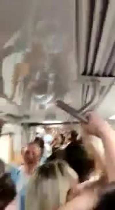 This is your average Buenos Aires subway. Historic final win for Argentina and Lionel Messi