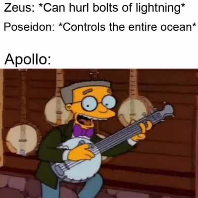 *Aggressively plays lyre*