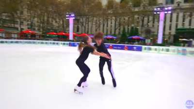 Came for the ice skating, stayed for the cameraman