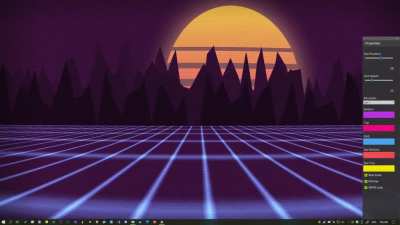 Outrun Aesthetic - Customisable wallpaper