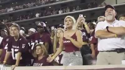 Video of Seth Small's family as he makes the game winning kick, that allowed Texas A&M to beat Alabama last Saturday.