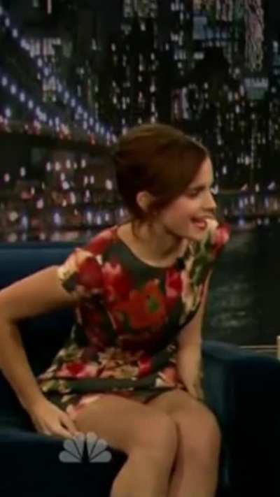 Emma Watson Lifting Her Skirt