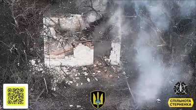 Ukrainians FPV drone hits a group of Russian soldiers, another group comes to their help trying to rescue them but they get hit by a drone as well