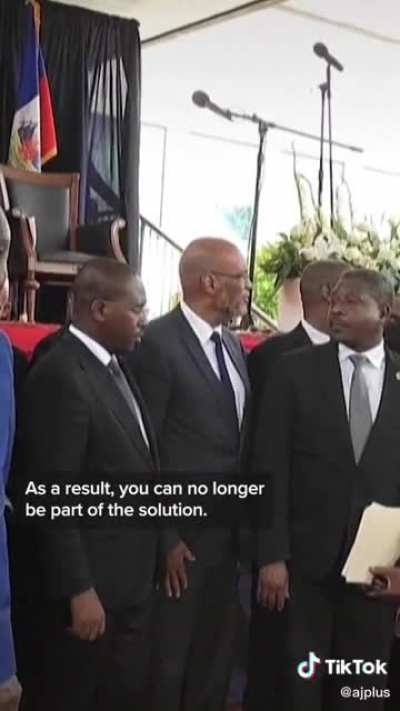 thousands of people in Haiti are protesting against outside military intervention.