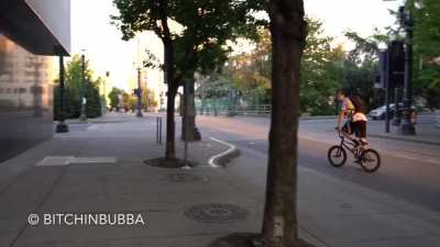 On the street