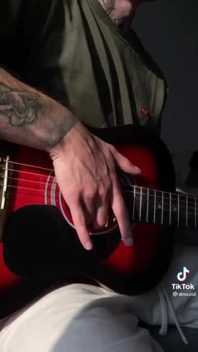 That poor guitar...