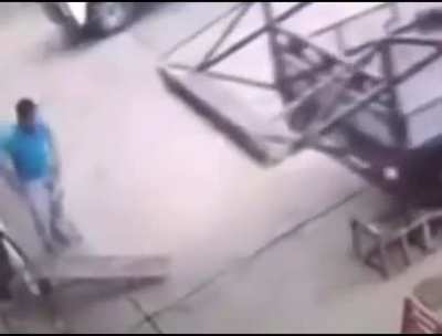 He would have died if it weren’t for his god like reaction speed