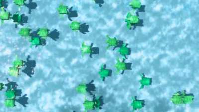 1, 2...skip a few 99, 100 Turtles (GIF Animated by Me)