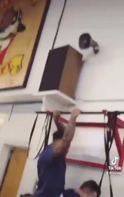 Firefighters messing around at work