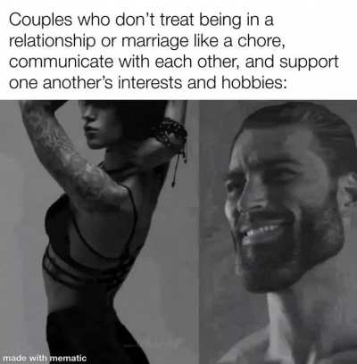 (They genuinely love each other)
