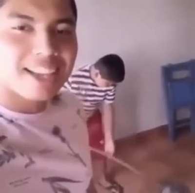 He got mopped