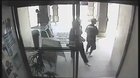 Robber runs into a glass door while escaping