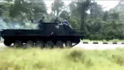 APC vs APC drag race by Indonesian Marine