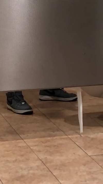 Beating your shmeat in the walmart restroom.