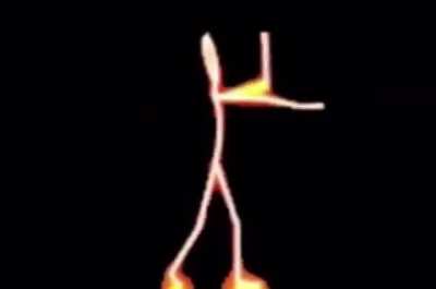 Rainbow Stick Figure Dance
