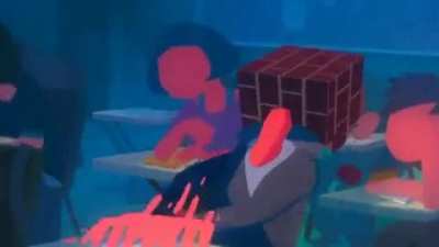 Animation showing what it feels like to be tired