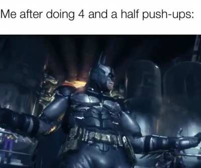 I might even reach the physique of Hugo Strange soon
